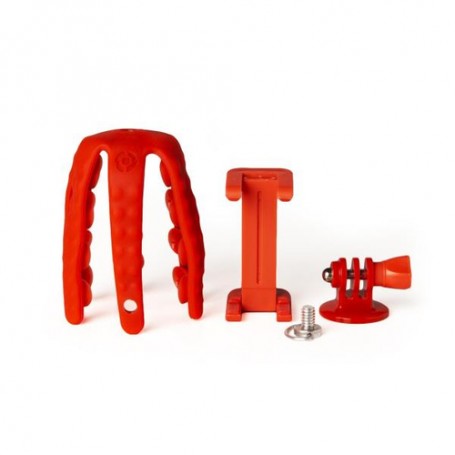 Celly Squiddy treppiede Smartphone/fotocamera di azione 6 gamba/gambe Rosso (SQUIDDYRD)
