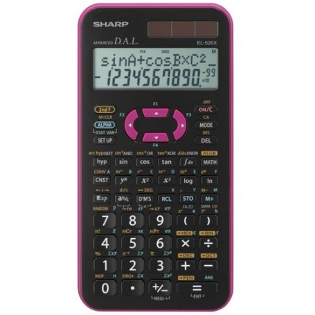 Sharp EL-520X calcolatrice Tasca Calcolatrice scientifica Nero, Rosa (SH-EL520XPK)