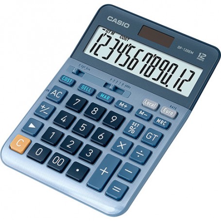 Casio DF-120EM calcolatrice Desktop Calcolatrice con display Blu (DF-120EM-W-EP)