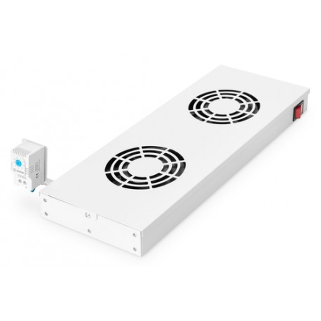 Digitus Unità di ventilazione sul soffitto per un'installazione variabile da 483 mm (19") (DN-19 FAN-2-HO)