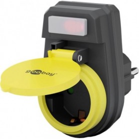 Goobay 41266 adattatore per presa di corrente Tipo F Nero (41266)