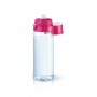 Brita Fill&Go Bottle Filtr Pink Bottiglia per filtrare l'acqua Rosa, Trasparente (1016333)