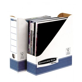 Fellowes 26301 scatola per la conservazione di documenti Carta Blu, Bianco (0026301)