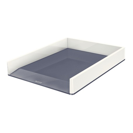 Leitz 53611001 vassoio da scrivania Polistirolo Metallico, Bianco (53611001)
