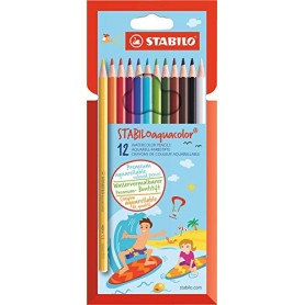 STABILO Aquacolor pastello colorato Multicolore 12 pz (1612-6)