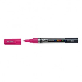 Lyra Graduate Mark All marcatore permanente Punta a ogiva/sottile Rosa 6 pz (L6800029)