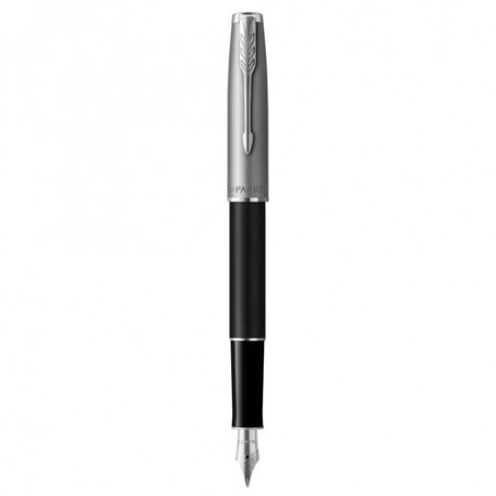 Parker 2146864 penna stilografica Sistema di riempimento della cartuccia Nero, Acciaio inossidabile 1 pz (2146864)