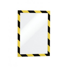 Durable Duraframe Security A4 cornice magnetica Nero, Giallo (4944-130)