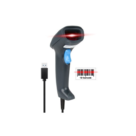 Hamlet HBCS1D10U lettore di codici a barre Lettore di codici a barre portatile 1D Laser Nero (HBCS1D10U)