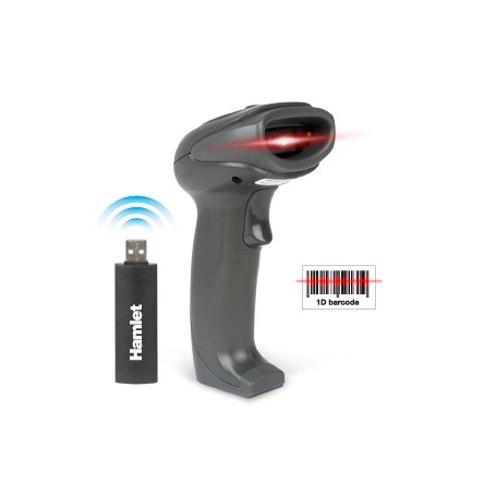 Hamlet HBCS1D10W lettore di codici a barre Lettore di codici a barre portatile 1D Laser Nero (HBCS1D10W)