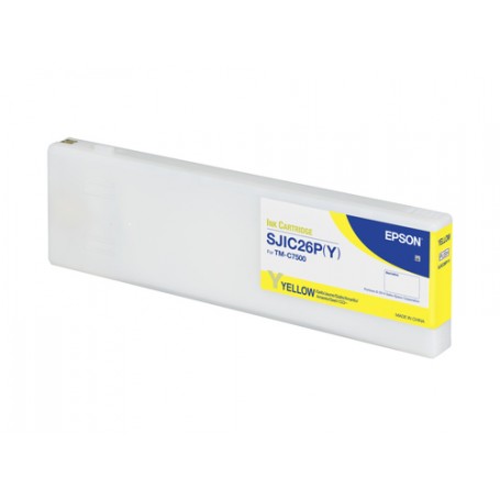 Epson SJIC26P(Y): Ink cartridge for ColorWorks C7500 (Yellow) (C33S020621)