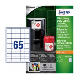Avery B7651-50 etichetta autoadesiva Rettangolo Permanente Bianco 3250 pz (B7651-50)