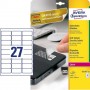 Avery L6114-20 etichetta autoadesiva Rettangolo con angoli arrotondati Permanente Bianco 540 pz (L6114-20)