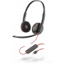 POLY Blackwire C3220 Auricolare Cablato A Padiglione Ufficio USB tipo-C Nero (209749-201)