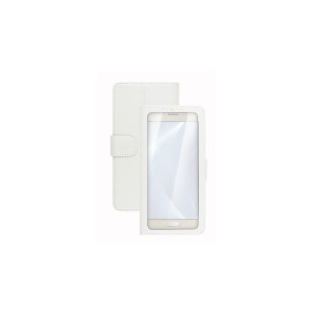 Celly Unica View custodia per cellulare 14 cm (5.5") Custodia a libro Bianco (UNICAVIEWXXLWH)