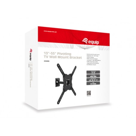 Equip 650406 Supporto TV a parete 139,7 cm (55") Nero (650406)