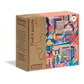 Clementoni Find it puzzle: Winter Puzzle di contorno 60 pz (16222C)