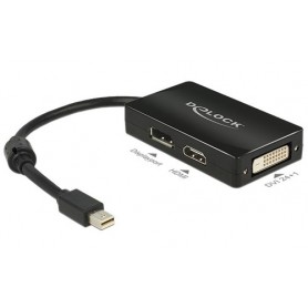 DeLOCK 0.16m DisplayPort/Displayport + HDMI + DVI 0,16 m Mini DisplayPort DisplayPort + DVI + HDMI Nero (62623)