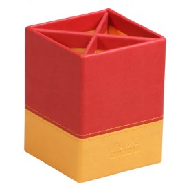Rhodia 318913C portapenne Finta pelle Rosso, Giallo (318913C)