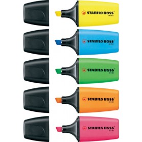 STABILO Boss Mini evidenziatore Blu, Verde, Rosa (07/03-12)