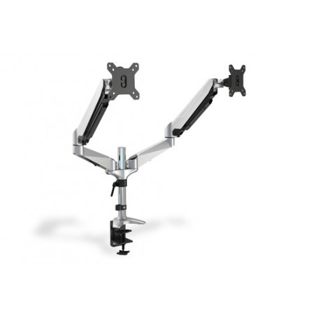 Digitus DA-90353 supporto da tavolo per Tv a schermo piatto 68,6 cm (27") Morsa Nero, Argento (DA-90353)