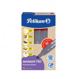 Pelikan 710 marcatore permanente Punta smussata Rosso 10 pz (817950)