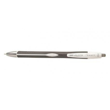 BIC Atlantis Exact Nero Penna a sfera retrattile girevole 12 pz (918506)
