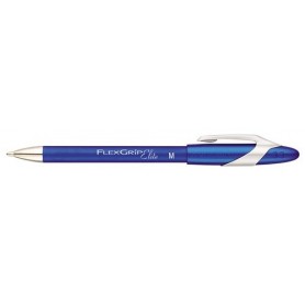 Papermate Ballpen PM Flexgrip Elite, Blue, 12 Blu Penna a sfera retrattile a clip Vivido 12 pz (S0767610)