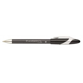 Papermate Ballpen PM Flexgrip Elite, Black, 12 Nero Penna a sfera retrattile a clip Vivido 12 pz (S0767600)