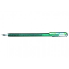 Pentel Hybrid Dual Metallic Penna in gel con cappuccio Fine Blu, Verde, Metallico 1 pz (K110-DDX)