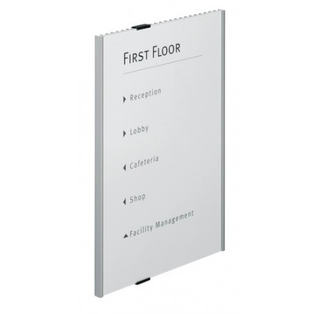 Durable Info Sign Acrilico, Alluminio Argento (4808-23)