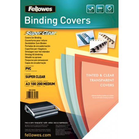 Fellowes 53764 cartellina A3 PVC Trasparente 100 pz (53764)