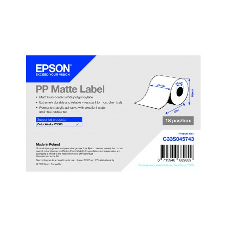 Epson C33S045743 etichetta per stampante (C33S045743)