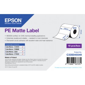 Epson PE Matte Label - Die-cut Roll: 102mm x 152mm, 185 labels (C33S045549)