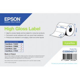 Epson High Gloss Label - Die-cut Roll: 102mm x 51mm, 2310 labels (C33S045717)