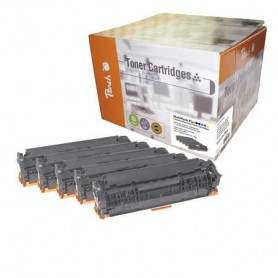 Peach PT558 cartuccia toner 5 pz Nero, Ciano, Magenta, Giallo (0F111855)