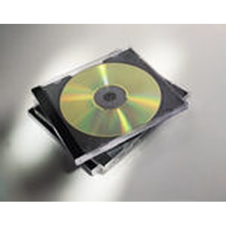 Fellowes 98305 custodia CD/DVD Custodia Jewel 1 dischi Nero, Trasparente (98305)