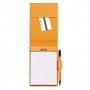 Rhodia Notepad cover + notepad N°11 quaderno per scrivere A7 80 fogli Arancione (118114C)