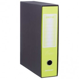 Brefiocart Brefio Fluo raccoglitore ad anelli A4 Nero, Giallo (0201190GF)