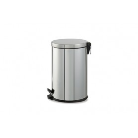 Perfetto 0448 bidone per la spazzatura 20 L Rotondo Acciaio inossidabile (0448)