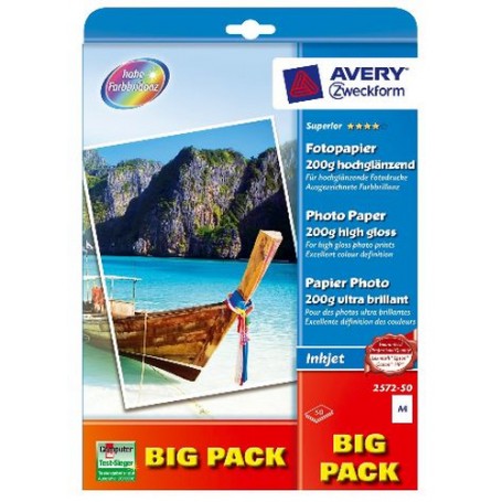 Avery 2572-50 carta fotografica A4 Molto lucida (2572-50)