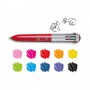 Carioca 41501 penna a sfera Nero, Blu, Verde, Arancione, Rosa, Rosso, Viola, Giallo Penna a sfera multifunzione 1 pz (41501)