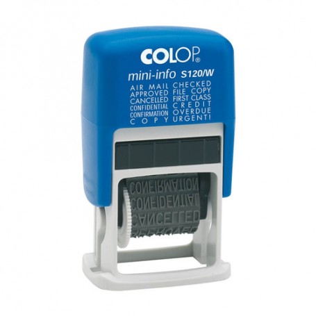 Colop S 120/W Autoinchiostrante Timbri con messaggio Plastica, Gomma (S120W)