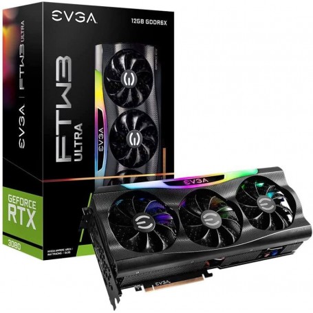 EVGA GeForce RTX 3080 FTW3 ULTRA 12GB GDDR6X - 3x DisplayPort, 1x HDMI (12G-P5-4877-KL) (12G-P5-4877-KL_PROMO)