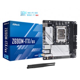 Asrock Z690M-ITX/ax Intel Z690 LGA 1700 mini ITX (90-MXBHY0-A0UAYZ)
