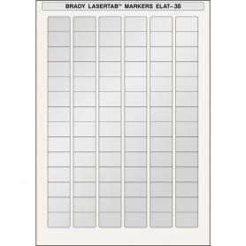 Brady ELAT-38-773-2.5 etichetta per stampante Argento Etichetta per stampante autoadesiva (ELAT-38-773-2.5)