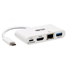 Tripp Lite U444-06N-H4GU-C cavo e adattatore video USB tipo-C USB Type-C + USB Type-A + HDMI Bianco (U444-06N-H4GU-C)