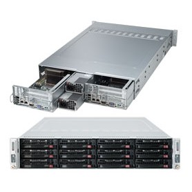 Supermicro 6028TR-DTR Intel® C612 LGA 2011 (Socket R) Armadio (2U) Nero, Grigio (SYS-6028TR-DTR)