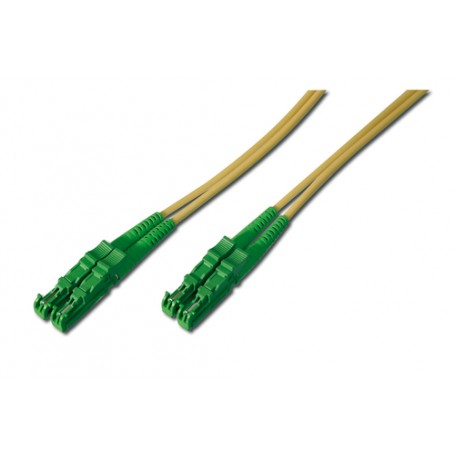 ASSMANN Electronic E2000-E2000,25m cavo a fibre ottiche E-2000 (APC) OS2 Verde, Giallo (AL-9E2000-25I)