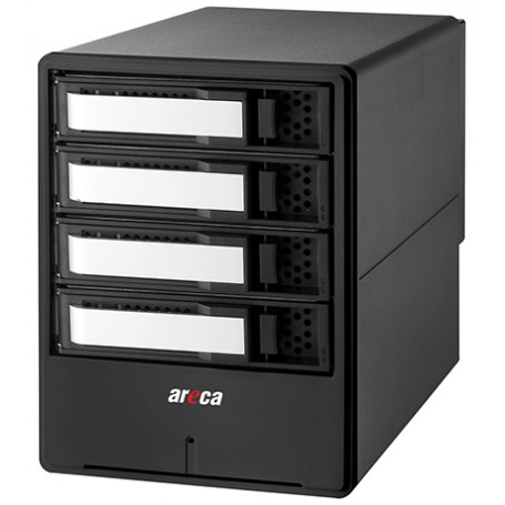 Areca ARC-8050T3U-4 server NAS e di archiviazione Mini Tower Collegamento ethernet LAN Nero (ARC-8050T3U-4)
